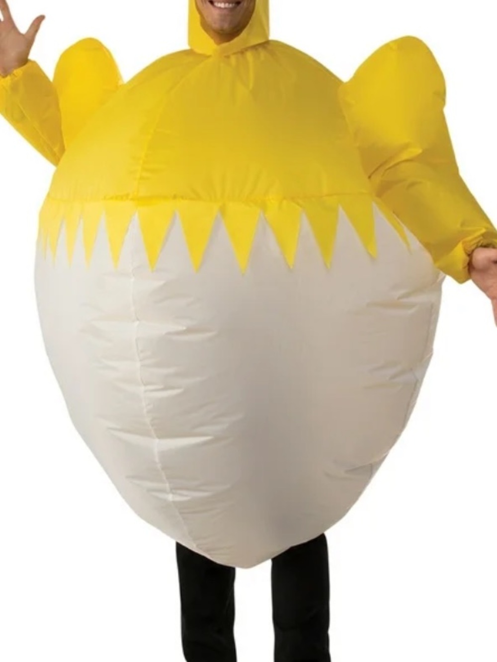 NWT Inflatable Chicken Chick Easter Costume — MISSING HOOD